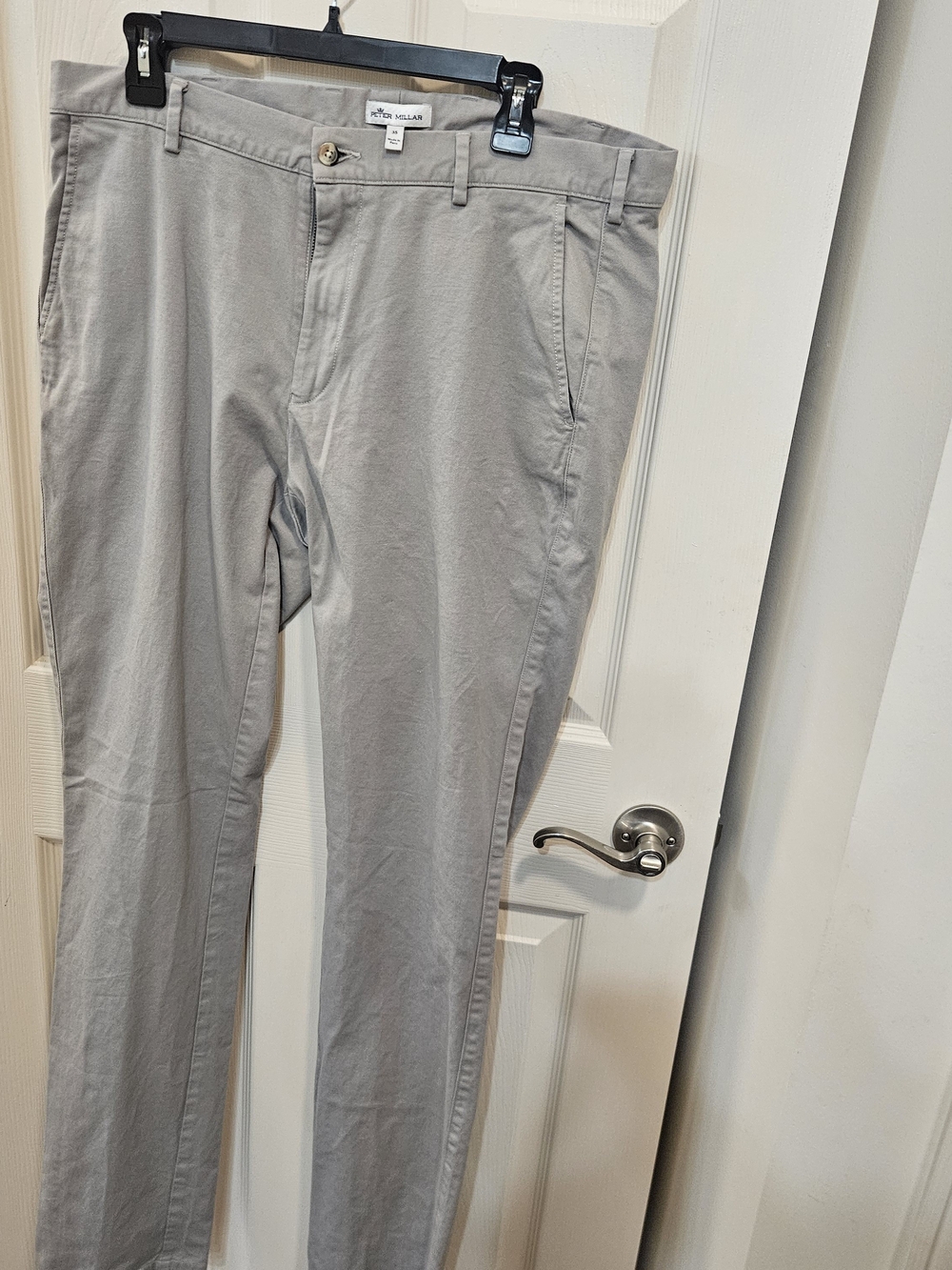 Peter Millar Men's 97% Cotton Gray Chino Pants 35x34 NWOT